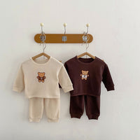 Load image into Gallery viewer, 2 Pieces Set Baby Unisex Cartoon Tops And Solid Color Pants Wholesale 221202641
