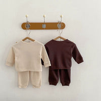 Load image into Gallery viewer, 2 Pieces Set Baby Unisex Cartoon Tops And Solid Color Pants Wholesale 221202641
