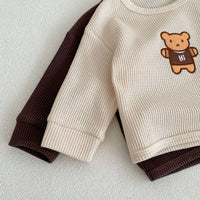 Load image into Gallery viewer, 2 Pieces Set Baby Unisex Cartoon Tops And Solid Color Pants Wholesale 221202641
