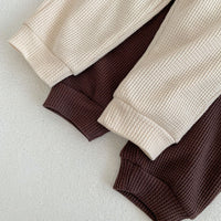 Load image into Gallery viewer, 2 Pieces Set Baby Unisex Cartoon Tops And Solid Color Pants Wholesale 221202641
