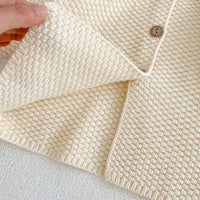 Load image into Gallery viewer, Baby Kid Unisex Solid Color Crochet Cardigan Wholesale 221202659
