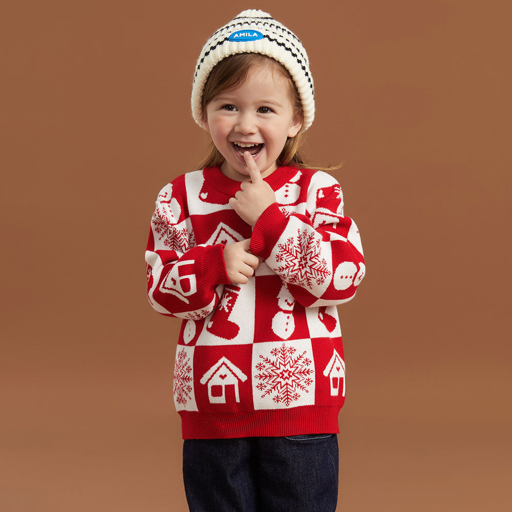 Baby Kid Unisex Cartoon Crochet Christmas Sweaters Wholesale 221202672