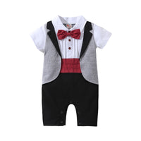 Load image into Gallery viewer, Baby Boys Checked Jumpsuits Wholesale 22120601

