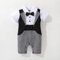 Load image into Gallery viewer, Baby Boys Checked Jumpsuits Wholesale 22120601
