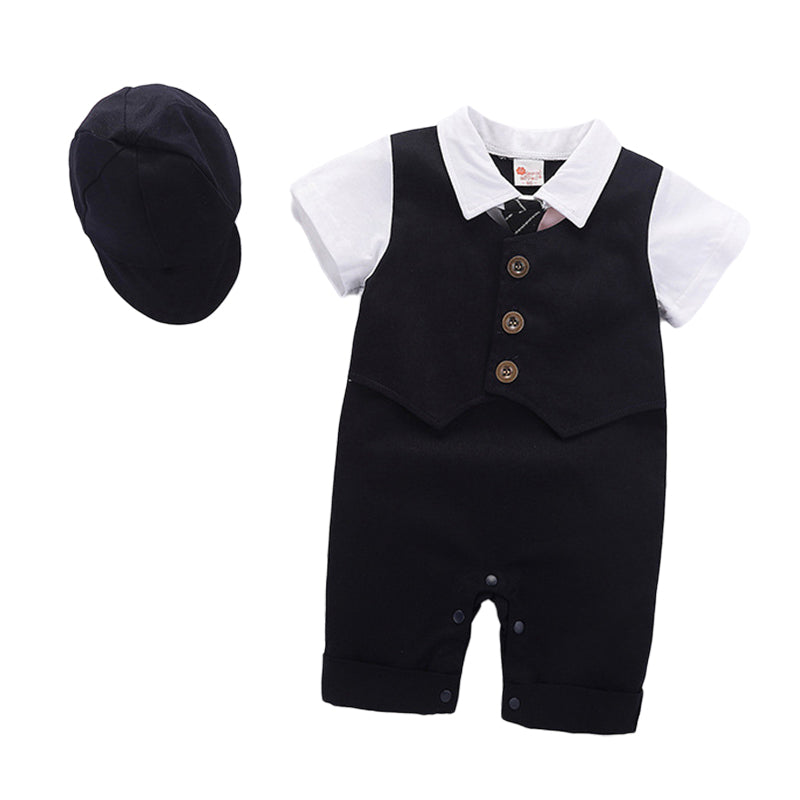 Baby Boys Solid Color Jumpsuits Wholesale 22120602