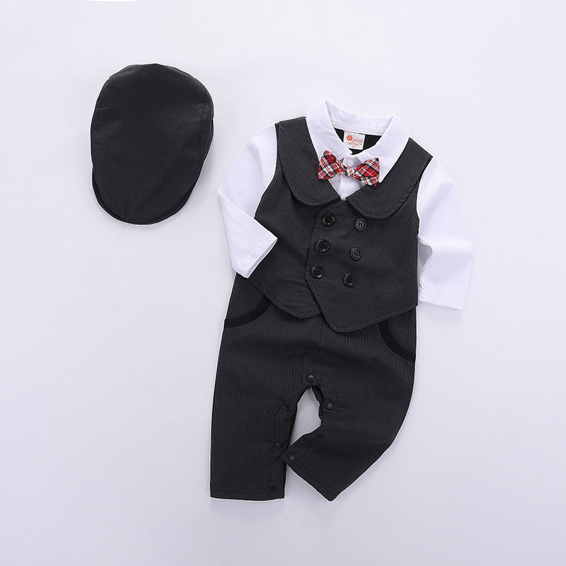 Baby Boys Solid Color Jumpsuits Wholesale 22120605