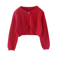 Load image into Gallery viewer, Baby Kid Girls Solid Color Cardigan Wholesale 22120608
