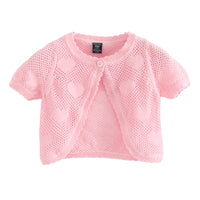 Load image into Gallery viewer, Baby Kid Girls Love heart Embroidered Cardigan Wholesale 22120610
