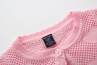 Load image into Gallery viewer, Baby Kid Girls Love heart Embroidered Cardigan Wholesale 22120610
