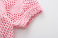 Load image into Gallery viewer, Baby Kid Girls Love heart Embroidered Cardigan Wholesale 22120610
