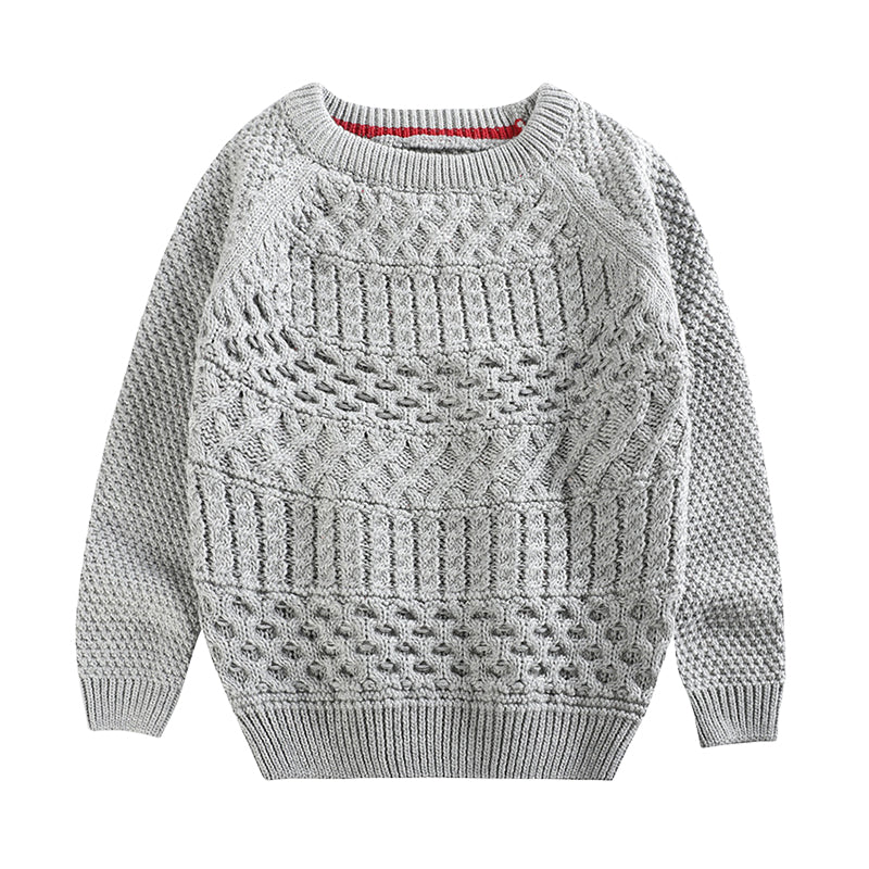 Baby Kid Unisex Solid Color Crochet Sweaters Wholesale 221206106