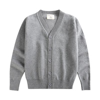 Load image into Gallery viewer, Kid Big Kid Boys Solid Color Crochet Cardigan Wholesale 221206109
