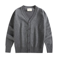 Load image into Gallery viewer, Kid Big Kid Boys Solid Color Crochet Cardigan Wholesale 221206109
