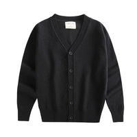 Load image into Gallery viewer, Kid Big Kid Boys Solid Color Crochet Cardigan Wholesale 221206109
