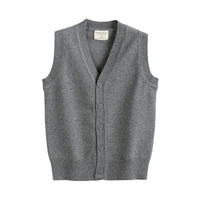 Load image into Gallery viewer, Kid Big Kid Unisex Solid Color Vests Waistcoats Knitwear Wholesale 221206110
