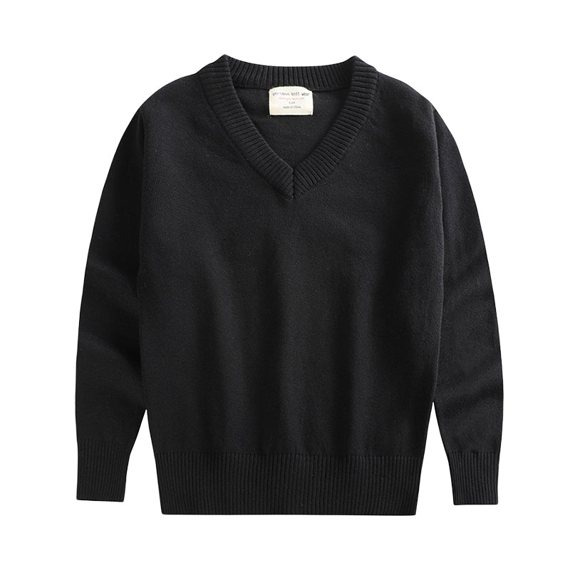 Kid Big Kid Unisex Solid Color Sweaters Knitwear Wholesale 221206111