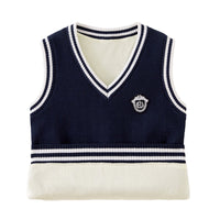 Load image into Gallery viewer, Kid Big Kid Unisex Striped Crochet Vests Waistcoats Wholesale 221206112
