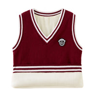 Load image into Gallery viewer, Kid Big Kid Unisex Striped Crochet Vests Waistcoats Wholesale 221206112
