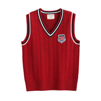 Load image into Gallery viewer, Kid Big Kid Unisex Solid Color Striped Vests Waistcoats Knitwear Wholesale 221206115
