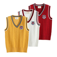 Load image into Gallery viewer, Kid Big Kid Unisex Solid Color Striped Vests Waistcoats Knitwear Wholesale 221206115
