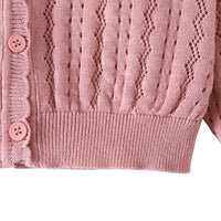 Load image into Gallery viewer, Baby Kid Girls Solid Color Cardigan Knitwear Wholesale 221206116

