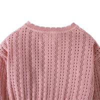 Load image into Gallery viewer, Baby Kid Girls Solid Color Cardigan Knitwear Wholesale 221206116
