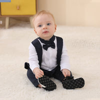 Load image into Gallery viewer, Baby Boys Color-blocking Bow Birthday Party Jumpsuits Wholesale 221206118
