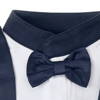 Load image into Gallery viewer, Baby Boys Color-blocking Bow Birthday Party Jumpsuits Wholesale 221206118
