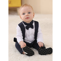 Load image into Gallery viewer, Baby Boys Color-blocking Bow Birthday Party Jumpsuits Wholesale 221206118
