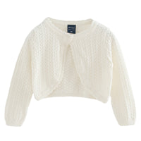 Load image into Gallery viewer, Kid Girls Solid Color Crochet Cardigan Wholesale 221206124
