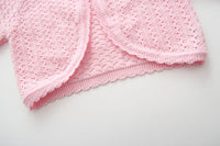 Load image into Gallery viewer, Kid Girls Solid Color Crochet Cardigan Wholesale 221206124
