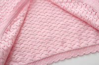 Load image into Gallery viewer, Kid Girls Solid Color Crochet Cardigan Wholesale 221206124
