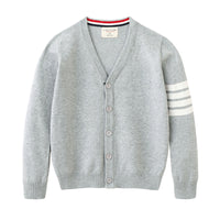 Load image into Gallery viewer, Kid Big Kid Unisex Solid Color Striped Crochet Cardigan Wholesale 221206157
