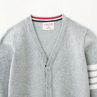 Load image into Gallery viewer, Kid Big Kid Unisex Solid Color Striped Crochet Cardigan Wholesale 221206157
