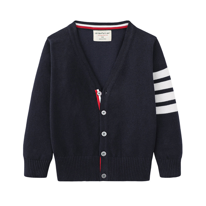 Baby Kid Boys Striped Cardigan Wholesale 221206174