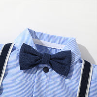 Load image into Gallery viewer, Baby Boys Checked Bow Jumpsuits Wholesale 22120618
