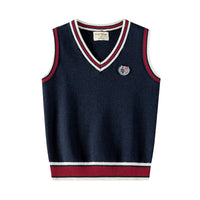 Load image into Gallery viewer, Kid Big Kid Unisex Crochet Embroidered Vests Waistcoats Knitwear Wholesale 221206182
