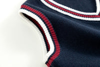 Load image into Gallery viewer, Kid Big Kid Unisex Crochet Embroidered Vests Waistcoats Knitwear Wholesale 221206182
