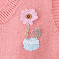 Load image into Gallery viewer, Kid Big Kid Girls Flower Crochet Vests Waistcoats Knitwear Wholesale 221206183
