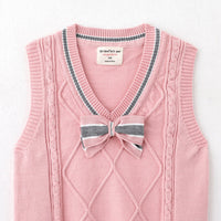 Load image into Gallery viewer, Kid Big Kid Unisex Bow Crochet Vests Waistcoats Knitwear Wholesale 221206184
