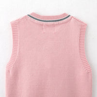 Load image into Gallery viewer, Kid Big Kid Unisex Bow Crochet Vests Waistcoats Knitwear Wholesale 221206184
