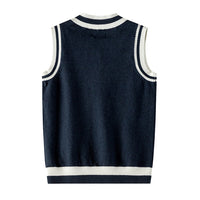 Load image into Gallery viewer, Kid Big Kid Unisex Striped Crochet Vests Waistcoats Wholesale 221206188
