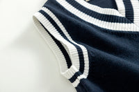 Load image into Gallery viewer, Kid Big Kid Unisex Striped Crochet Vests Waistcoats Wholesale 221206188
