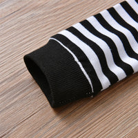 Load image into Gallery viewer, 2 Pieces Set Baby Boys Striped Cartoon Tops And Solid Color Pants Wholesale 221206189
