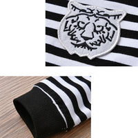 Load image into Gallery viewer, 2 Pieces Set Baby Boys Striped Cartoon Tops And Solid Color Pants Wholesale 221206189
