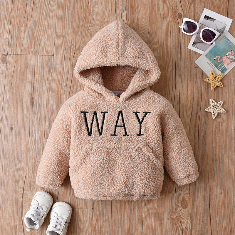 Baby Girls Letters Embroidered Hoodies Swearshirts Wholesale 221206193