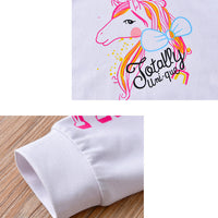 Load image into Gallery viewer, Baby Girls Letters Unicorn Print Hoodies Swearshirts Wholesale 221206195

