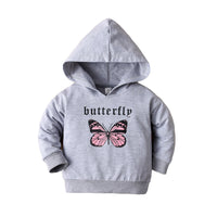 Load image into Gallery viewer, Baby Girls Letters Butterfly Print Hoodies Swearshirts Wholesale 221206196
