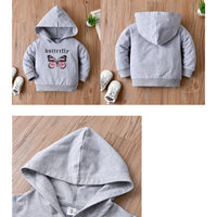 Load image into Gallery viewer, Baby Girls Letters Butterfly Print Hoodies Swearshirts Wholesale 221206196
