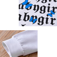 Load image into Gallery viewer, Baby Girls Letters Butterfly Printed Hoodies Swearshirts Wholesale 221206199
